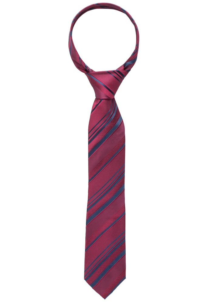 Cravate bourgogne rayé
