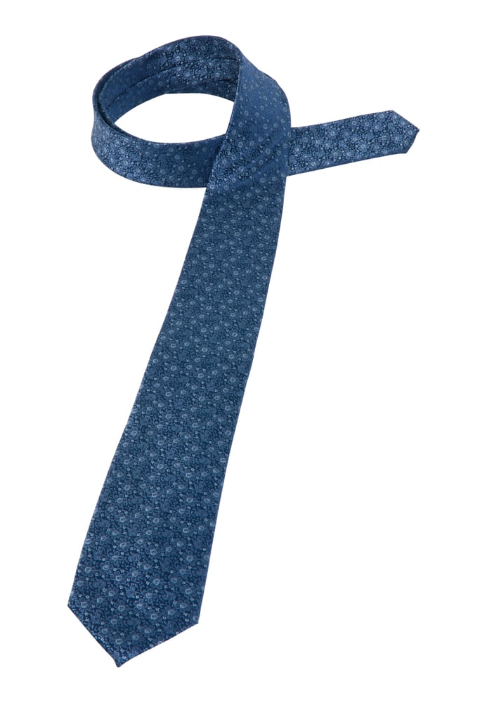 cravate bleu estampé