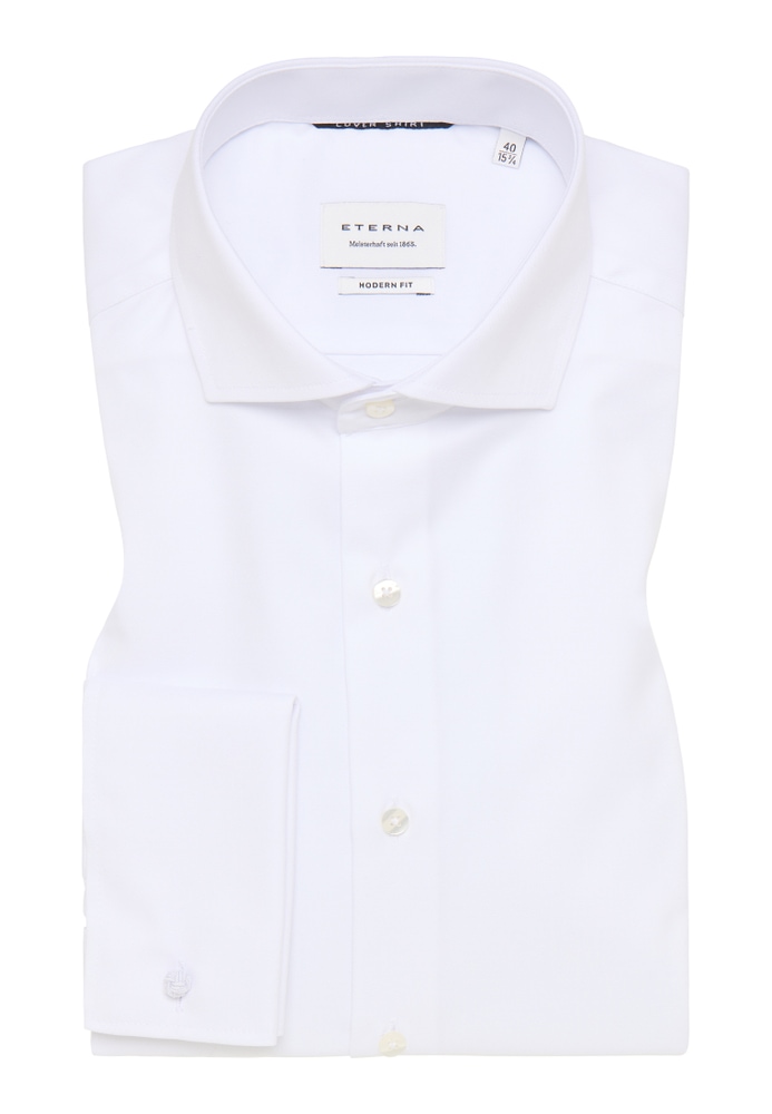 MODERN FIT Cover Shirt blanc uni