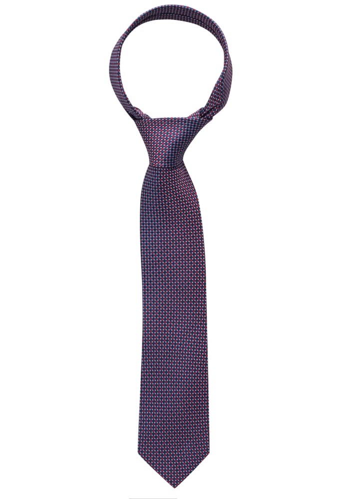 Cravate bleu foncé structuré
