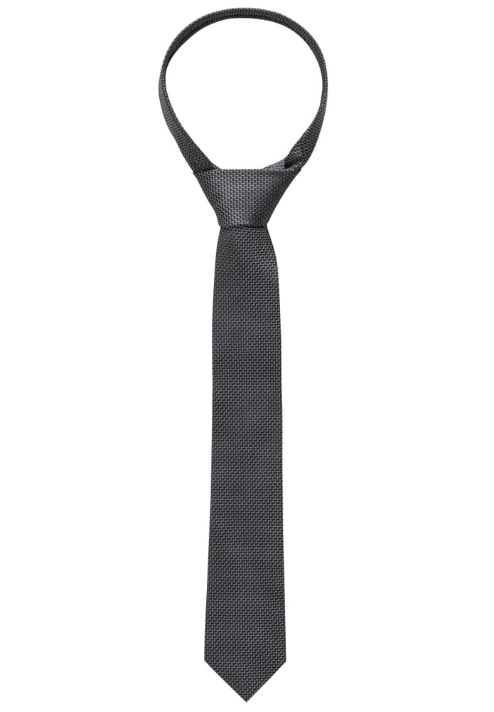 Cravate noir structuré