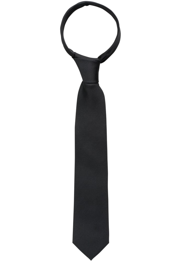 Cravate noir uni