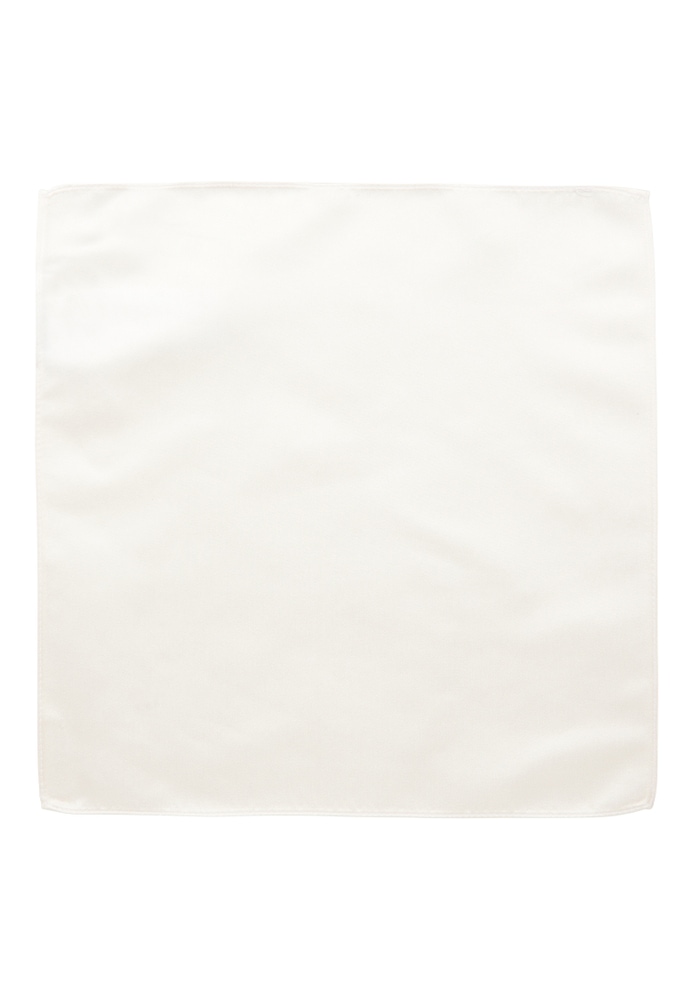 pochette de costume blanc uni
