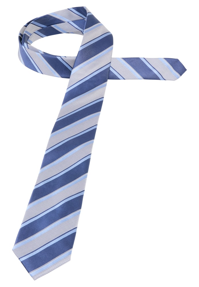 cravate bleu gris rayé