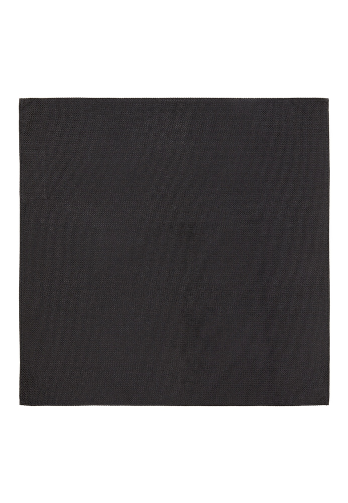 Pochette de costume noir structuré