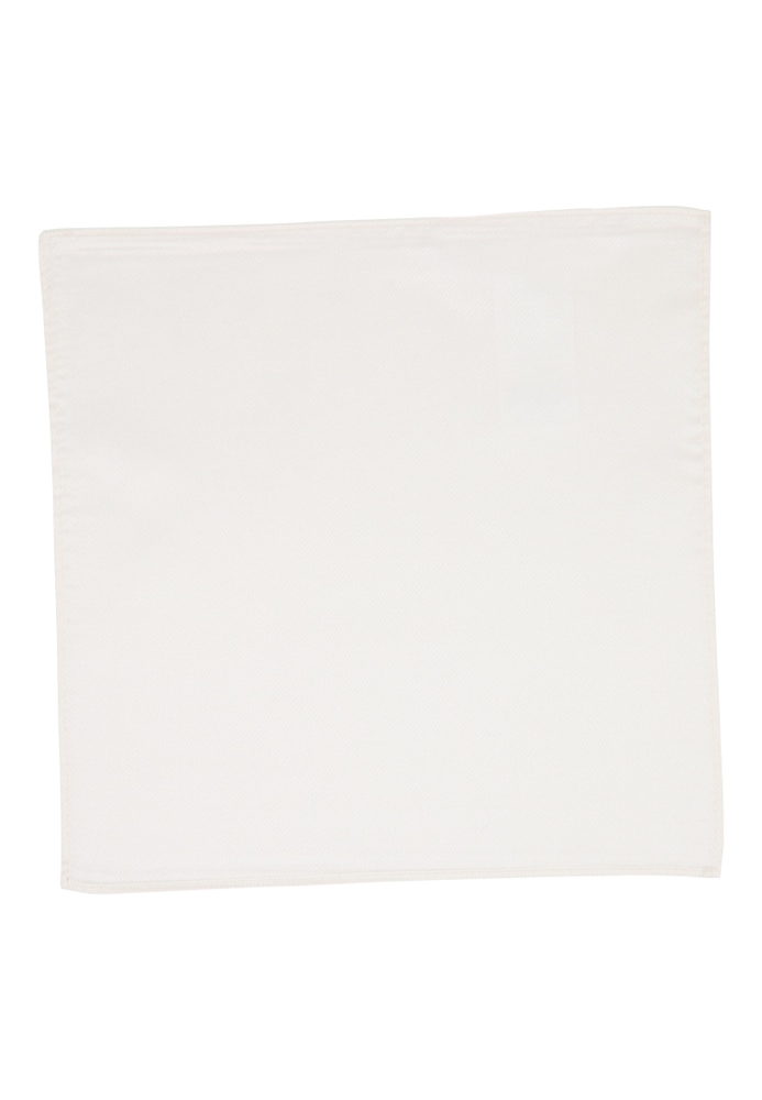 pochette de costume blanc uni
