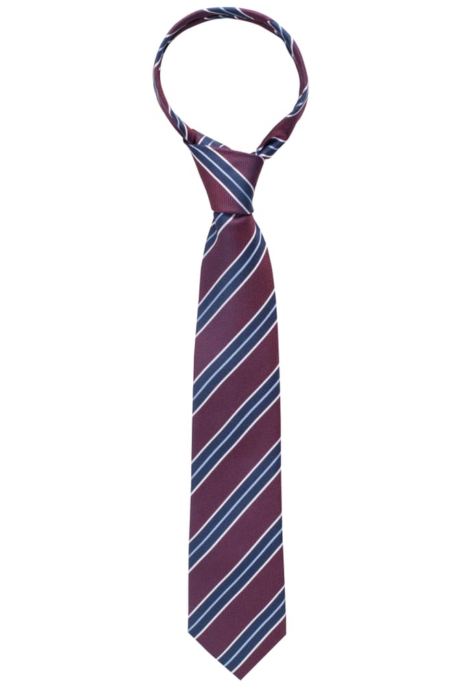 cravate bordeaux rayé