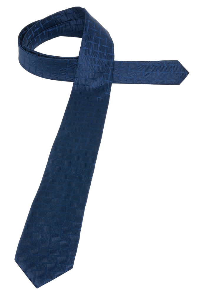 cravate bleu marine structuré
