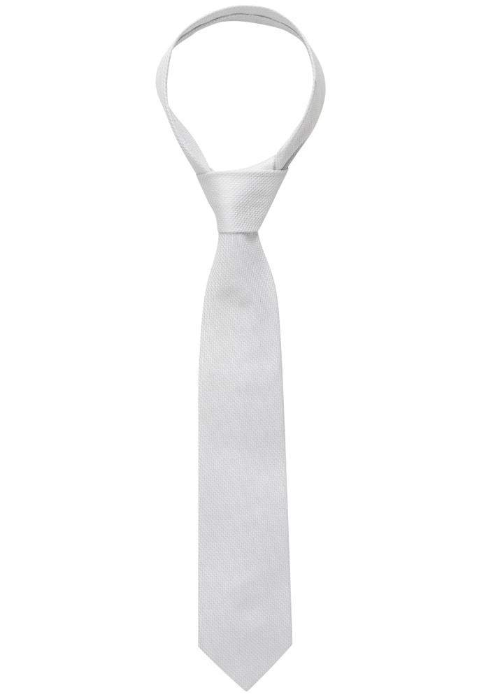Krawatte in silber strukturiert