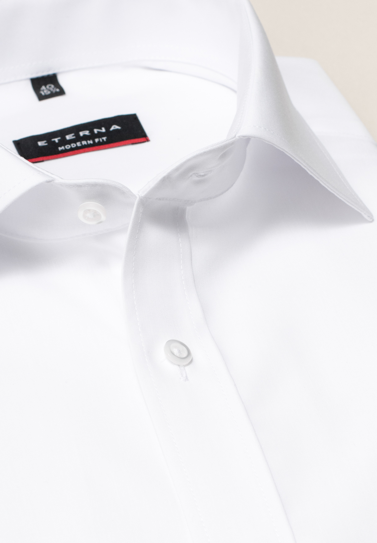 MODERN weiß weiß | 1SH00113-00-01-41-1/1 in Langarm Original | Shirt FIT | 41 unifarben |