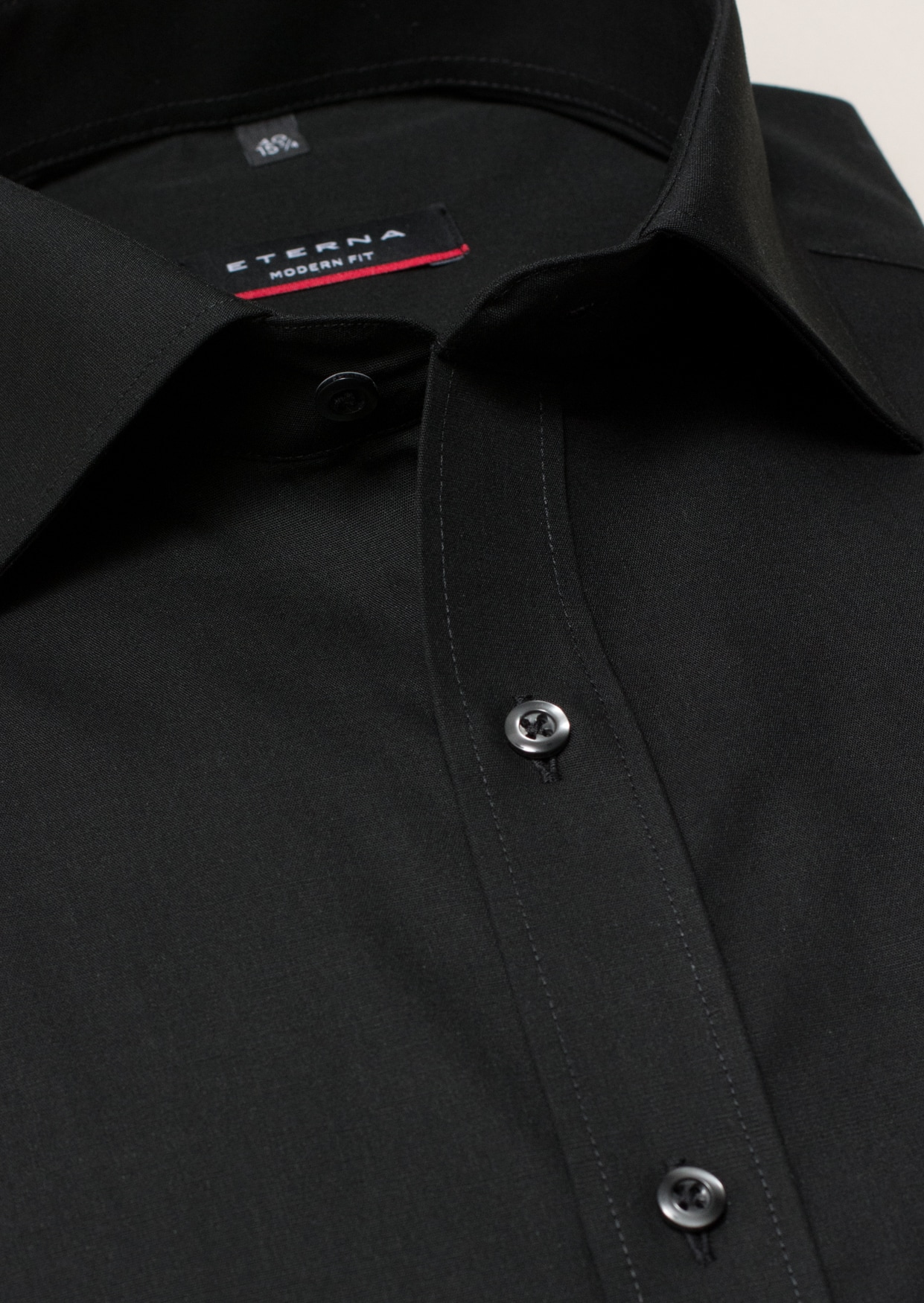 | in | Langarm | 41 | 1SH00113-03-91-41-1/1 unifarben MODERN Original Shirt schwarz schwarz FIT