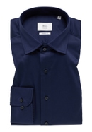 MODERN FIT Luxury Shirt bleu foncé uni