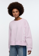 Strick Pullover in rosa unifarben