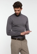 Pull en tricot gris uni