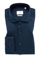 COMFORT FIT Jersey Shirt in dark blue plain