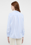 Blouse in light blue striped