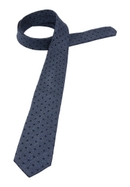 Tie in dark blue structured