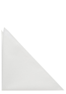 Pochette de costume blanc structuré