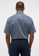 COMFORT FIT Overhemd in groen gedrukt