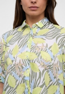 shirt-blouse in acid lemon printed