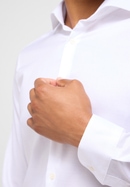 SUPER SLIM Performance Shirt in weiß strukturiert