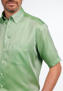 COMFORT FIT Overhemd in groen vlakte