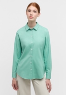 Oxford Shirt Blouse in lichtgroen vlakte