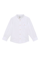 Linen Shirt in weiß unifarben