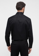 COMFORT FIT Cover Shirt in zwart vlakte