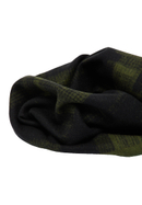 Scarf in sage green patterned