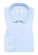 MODERN FIT Luxury Shirt in hellblau unifarben