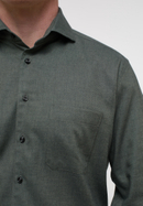 COMFORT FIT Shirt in stone gray plain