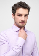SLIM FIT Linen Shirt in lavender unifarben