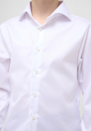 Luxury Shirt in weiß unifarben