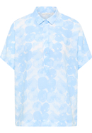 blouseshirt in lyseblå gedrukt