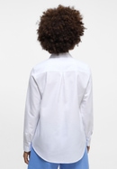 Oxford Shirt Bluse in weiß unifarben