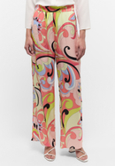 Trousers in coral printed