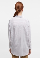 shirt-blouse in brown striped