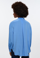 shirt-blouse in azure plain