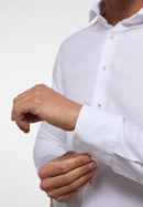 SLIM FIT Linen Shirt in white plain
