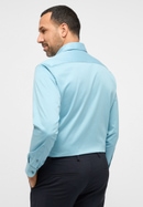 MODERN FIT Soft Luxury Shirt in azurblau unifarben
