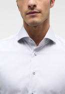SLIM FIT Overhemd in lichtgrijs gestructureerd