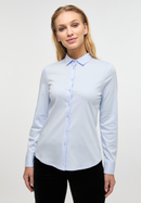 Jersey Shirt Blouse in light blue plain