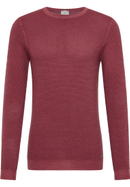 Knitted jumper in berry plain