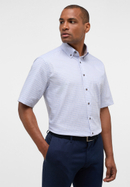 ETERNA checked twill short-sleeved shirt COMFORT FIT