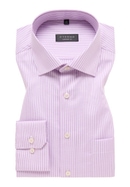 COMFORT FIT Hemd in violett gestreift