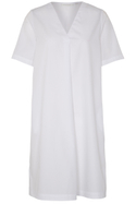 Robe chemise blanc uni