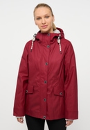 Rain Jacket in ruby plain