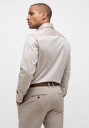 COMFORT FIT Luxury Shirt in taupe unifarben