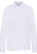 Hemdbluse in weiß bedruckt